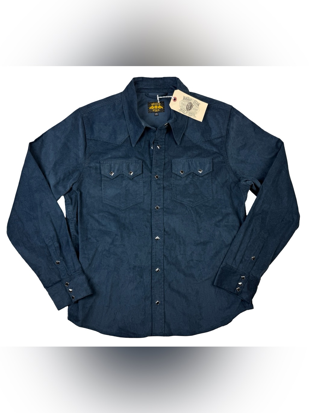 Brave Star Sz Xxl Sawtooth 9.75oz Pima Cotton Cord Japan Shirting Corduroy Nwt